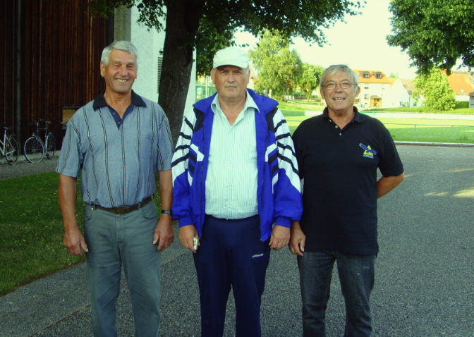 EINZELMEISTER 2012: Göttler Hans vor Gasteiger Georg und Auer Sepp