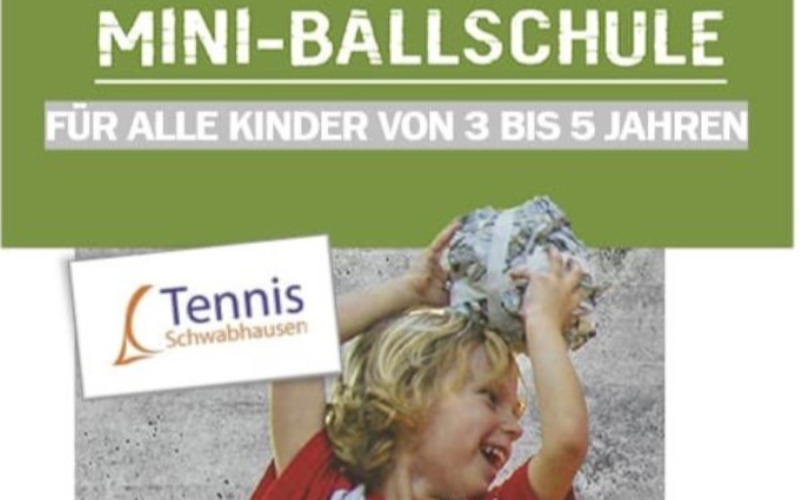 Tennis: Mini-Ballschule für alle Kinder von 3-5 Jahren