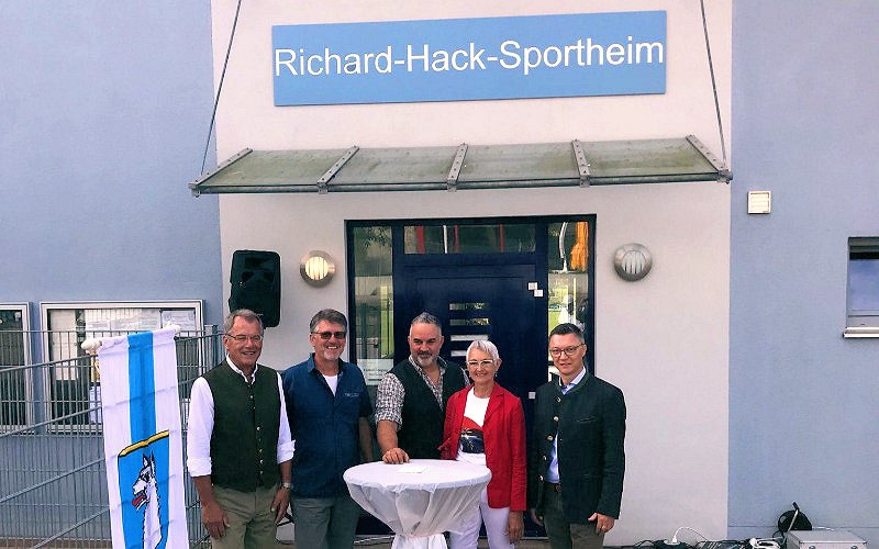 Offiielle Namensvergabe Richard-Hack-Sportheim