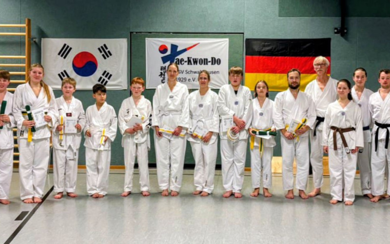 Erfolgreiche Taekwondo Gürtelprüfung