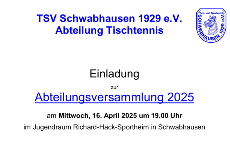 TSV Schwabhausen